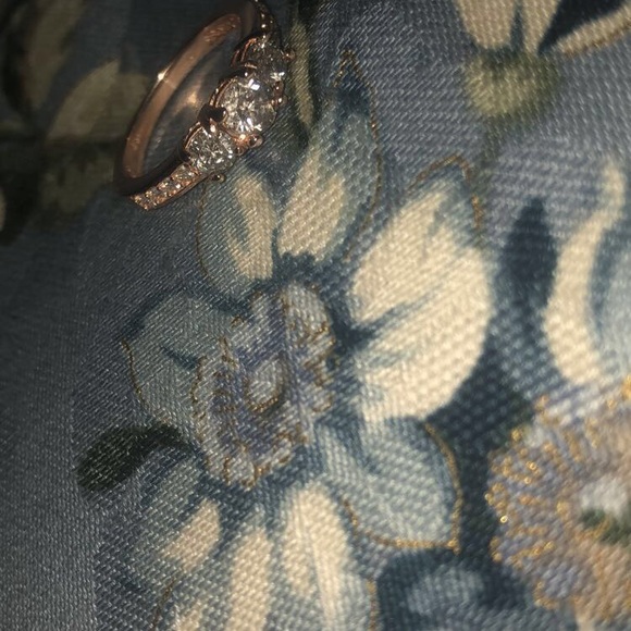 Rose Gold Diamond Engagement Ring - Picture 5 of 5